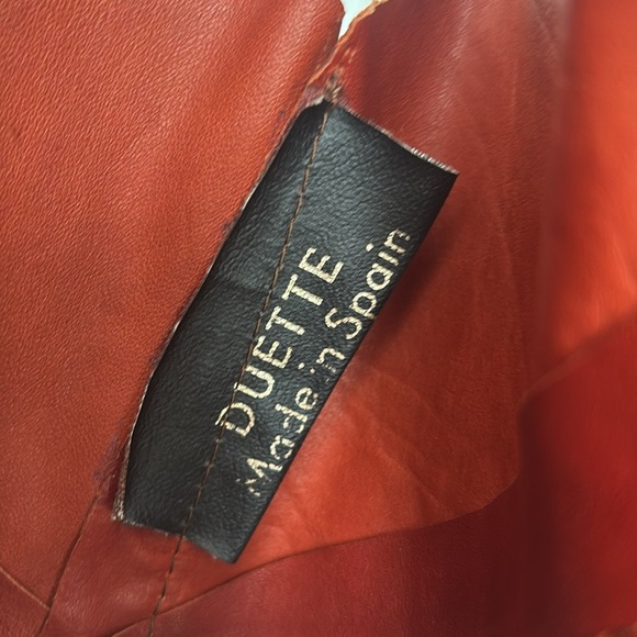 Vintage Duette Suede Leather Beaded Fringe Long Vest - Picture 3 of 3